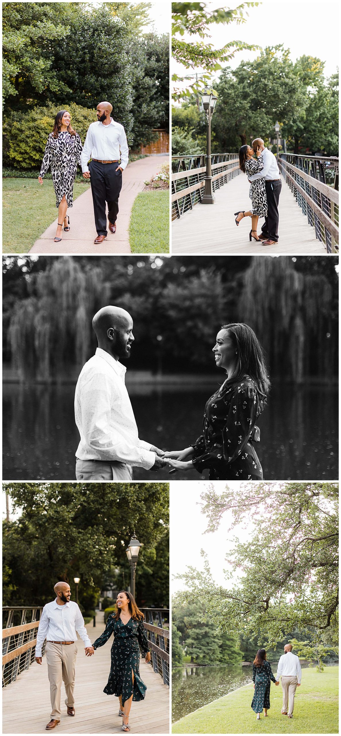 Engagement session at Lakeside Park in Dallas