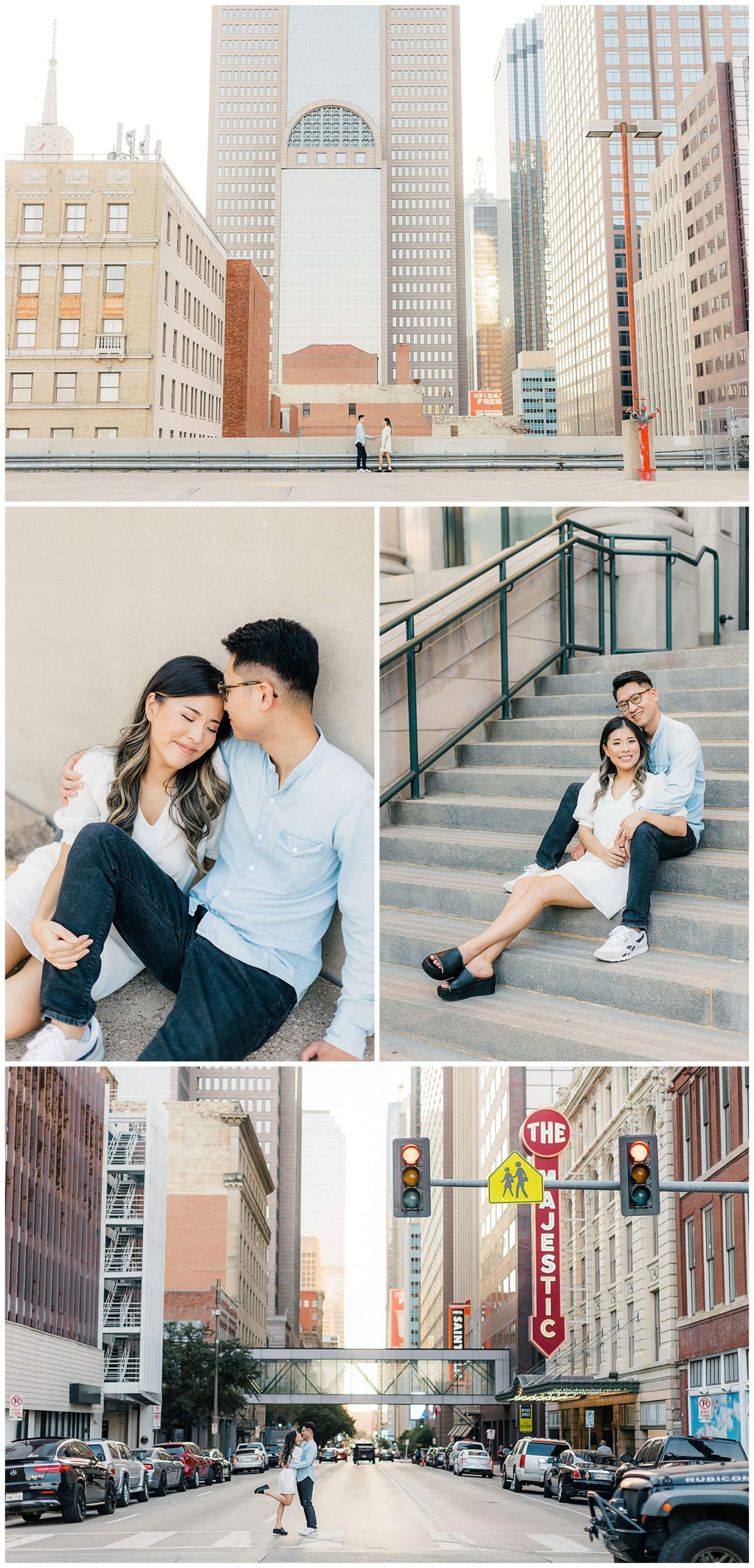 Downtown Dallas engagement session