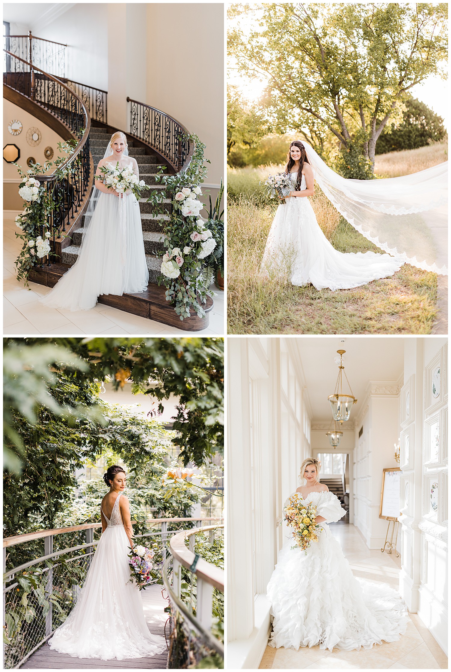Dallas indoor and outdoor bride photos